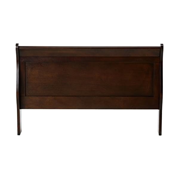 Coaster home furnishings louis philippe traditional bedroom wooden twin size sleigh bed frame 47 inch panel headboard cappuccino brown 202411t  urban country home decor