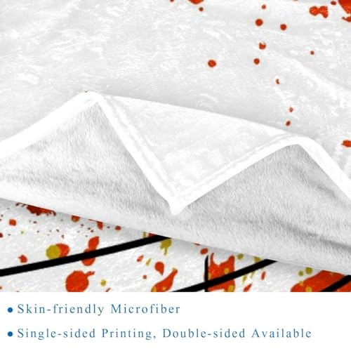 Couverture microfibre de qualité supérieure avec notes de musique