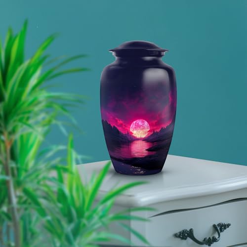 Image of Beach Urn - Small Keepsake Urn - Combo 1 - Large with 3 Inch Pack of 1 - Unique Urns for Human Ashes - Decorative Urns for Mom & Dad - Cremation Memorial