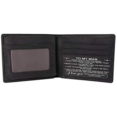 Kenon Engraved RFID Blocking Leather Wallet Cover