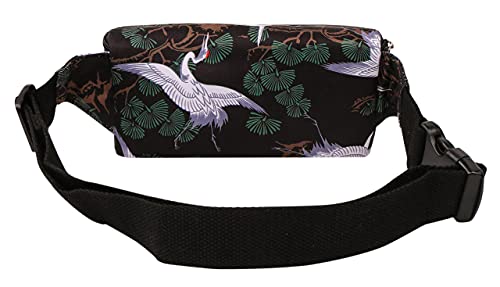 Image of 521s Small Fanny Pack Fashion Waist Bag Cute for Women, Japanes Crane
