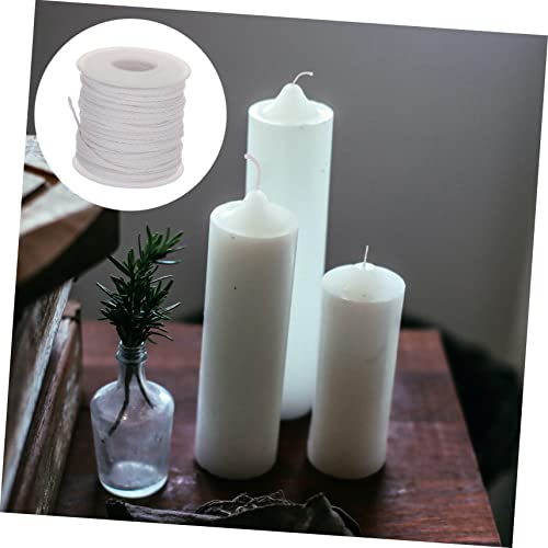 Rollo de mecha de algodón trenzado para hacer velas miniatura 3
