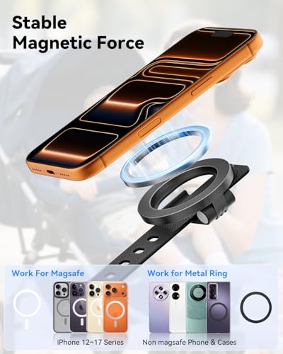 Soporte magnético para cochecito Magsafe iPhone y soportes de silicona 7