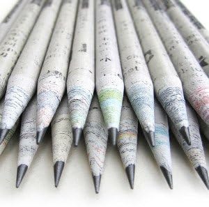 GoodWill Tech Seeds Pencil-Recycled News Paper-Eco-Friendly-Plantable Pencils Old Newspaper (Newspaper Pencil, 30)
