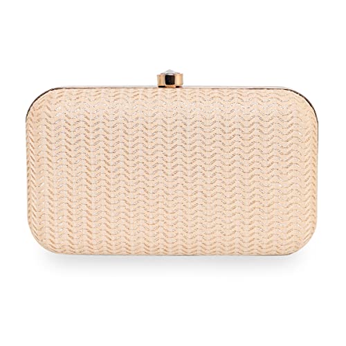 Image of ESBEDA Glitter Shine Oval shape Clutch Solid Pattern For Women | Gift For Women
