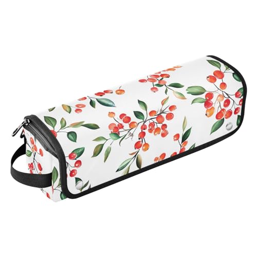 Organizador 2 en 1 para herramientas de cabello con almohadilla resistente al calor, gran capacidad para planchas, rizadores, blanco frambuesa dulce miniatura 1