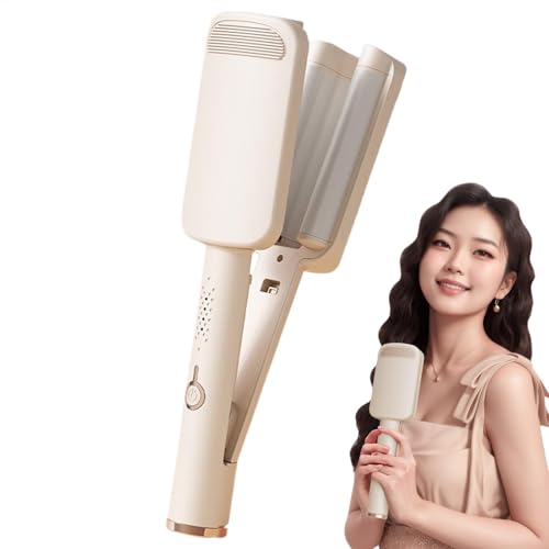 Rizador De Con Rizador - Rizador Eléctrico Para Ondas, Dispositivo De Rizado Del Cabello Para Peinar | Herramienta De Peinado Para Rizos Naturales, Tratamiento Capilar Profesional Para Cabello