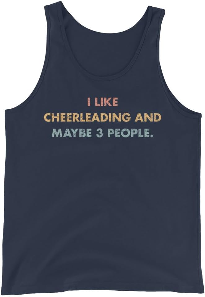 Cheerleading Tank Top, I Like Cheerleading and Maybe 3 People #25D77