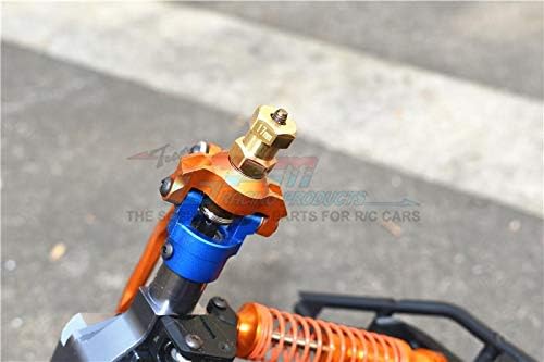 Miniatura 3 de Adaptadores hexagonales de rueda de latón de 0.669 in para Axial Wraith  RR10 Bomber  SMT10-4Pc Set