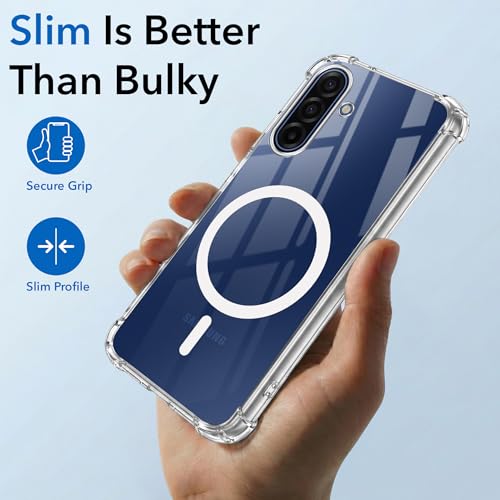 Image of Jkobi Shockproof Crystal-Clear Back Cover for Samsung Galaxy A17 | Samsung F17 | Samsung M17 5G (Magsafe Wireless Support | Drop & Camera Protection | Hard Polycarbonate)