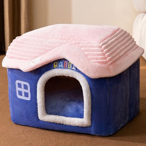 ペットハウス ドーム型 ペットベッド 冬用 猫 ハウス 滑り止め付き 快適 ふわふわ かわいい 暖かい 洗える おしゃれ 中小型犬 寝床 休憩所 室内 防寒対策 犬猫通用 小動物用 ペット用品