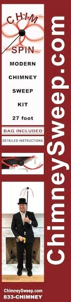 Chim Spin The Modern Chimney Sweep Kit, 27 Foot, with Storage Bag and Instructions