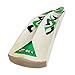 Zeepk Cricket Bat Play Like The Pros Adult Size, Cricket Tennis Ball Bat Handcrafted Kashmir Willow with Durable Comfortable Rubber Grip Short Handle Thick Edge Blade 44mm Light Weight 2lbs (Green)