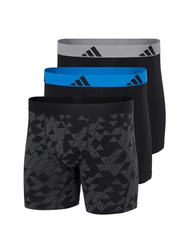 Image of Adidas Men's Boxer Shorts (Pack of 3) Boxer Brief Cyclist Underwear (Size S - 3XL) - Comfortable Underwear Men