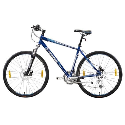 Image of FIREFOX Road Runner Pro D Plus 700C T Hybrid Cycle /City Bike (21 Gear, Blue) | Ideal for Mens | 98% Assembled Cycle