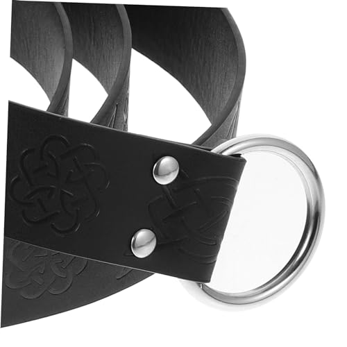VALICLUD 1set Viking Leather Belt Pouch Medieval Cosplay Accessories for Halloween Waist Bag Role-playing Enthusiasts4