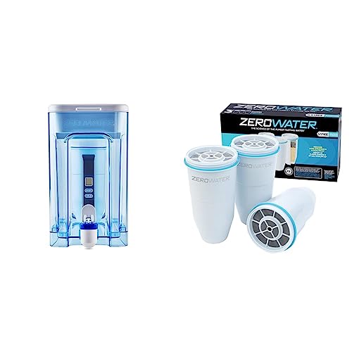 ZeroWater 32 Cup Ready-Read 5-Stage Water Filter Dispenser, NSF C...