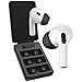 Foam Masters Ultra-Premium Memory Foam Ear Tips for AirPods Pro 1st & 2nd Gen | 3 Pairs | New Ver. | Secure Fit | Super Comfort | Better Noise Cancel | Replacement Buds (Assorted S/M/L, Black)
