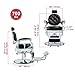 Kaleurrier Salon Chair Height Adjustable - Reclining Barber Chair - Professional Hair Styling Chairs for Barbershop Home Beauty Tattoo Massage - Salon Furniture Equipment Black