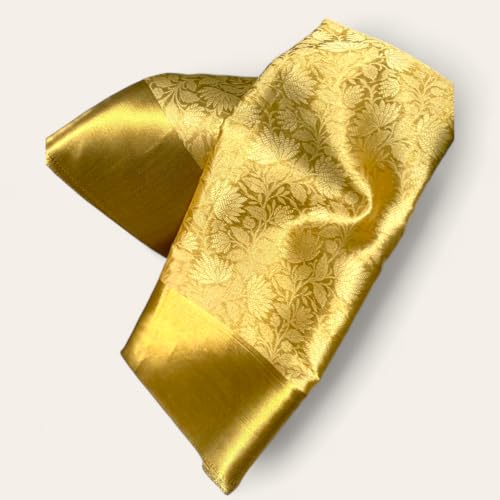 Image of Nita Ambani Inspired Banarasi Tissue Silk Saree with Zari Weave Pallu | Blouse Included