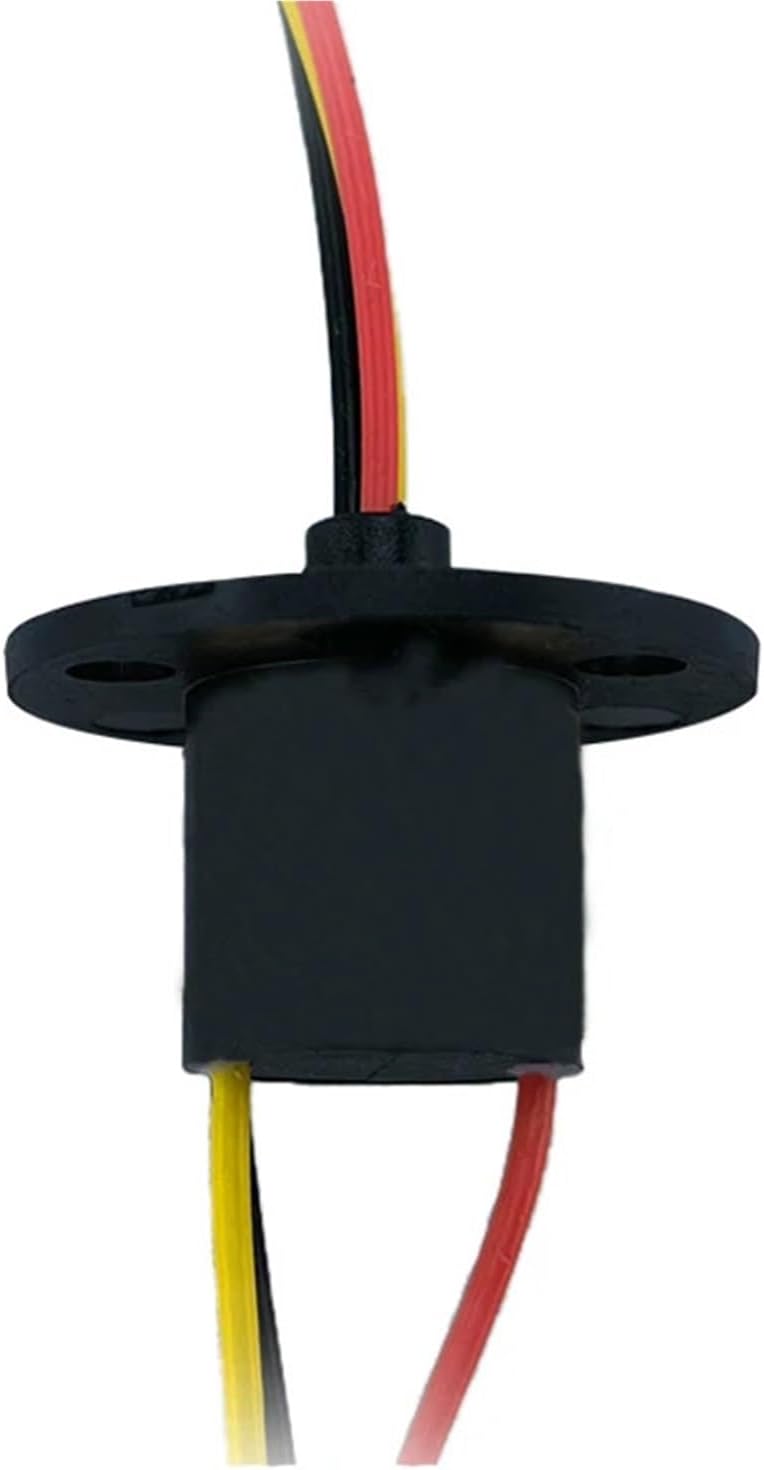 1PCS 3CH 2A Micro Mini Conductive Slipring Dia 12.4mm Unlimited Rotation Joint Connector Collector Ring with Flange