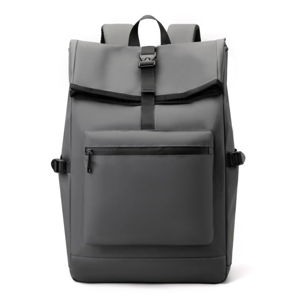 Sac à dos grande capacité et compartimentation raisonnable noir et gris
