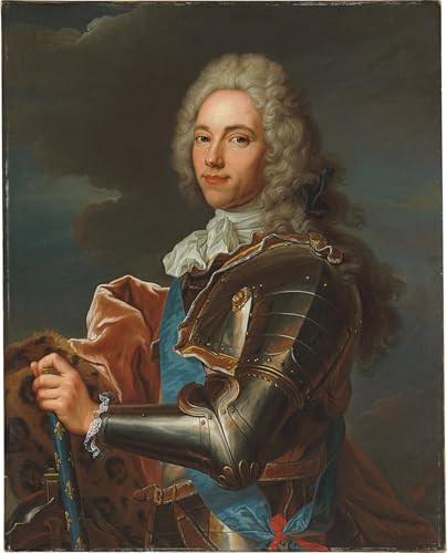 Affiche toile grand format portrait du duc de Broglie reproduction artistique de salon