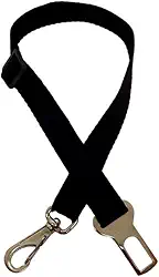 BVX Pet Cinto de Segurança Ajustável para Cães, Compatível com Todos os Carros, Preto