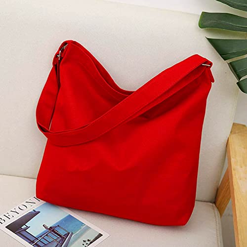 Image of Lify Women's Retro Large Size Canvas Shoulder Bag Hobo Crossbody Handbag Casual Tote - 1 Piece
