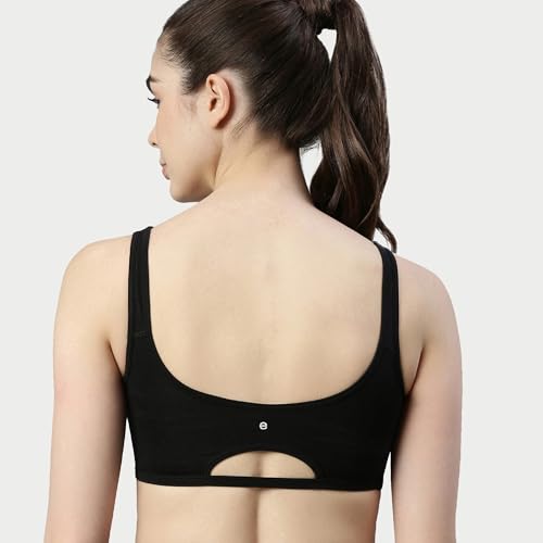 Image of Enamor Low Impact Women's Cotton Easy Everyday Bra - All Day Comfort Non Padded, Wirefree, High Coverage - SB06