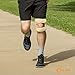 Cho-Pat Dual Action Knee Strap, Provides Full Mobility and Pain Relief for Arthritic, Weakened Knees, Tendonitis, Osgood Schlatter’s, Meniscus Tears, and Chondromalacia, Tan, Medium