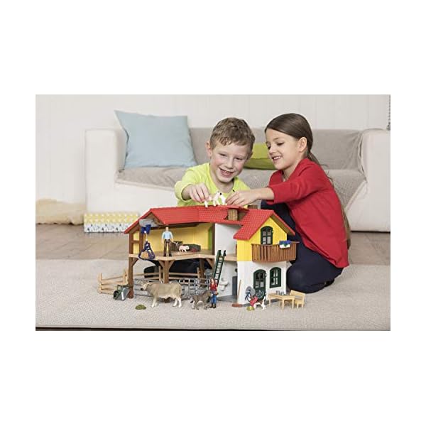 Schleich 42407 Farm World Spielset - Bauernhaus mit Stall und Tieren, Spielzeug ab 3 Jahren & 42528 Farm World… – Bild 4