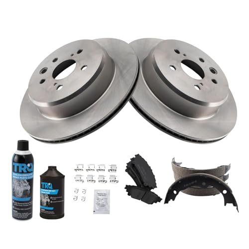 Image of TRQ Rear Brake Pad & Rotor Kit Compatible with 2013-2020 Lexus