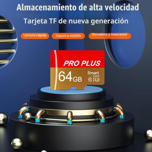Tarjeta de memoria 64GB para audio de coche y fotos de cámara pack de 2 4