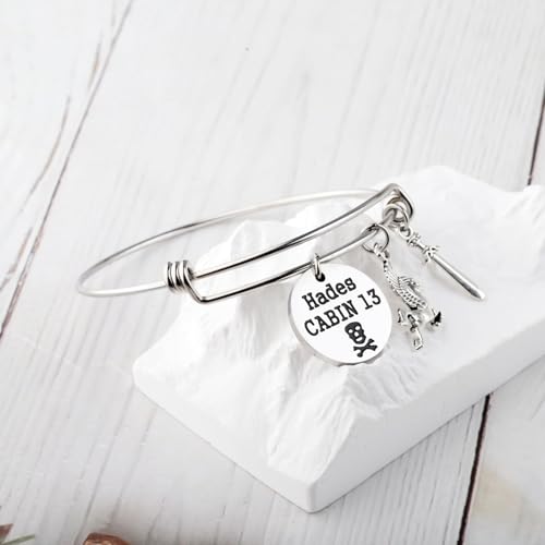 TGBJE Novel Inspired Bracelet Percy Book Lover Gifts Hades Cabin 13 Jewelry Movie Fans Merchandise4