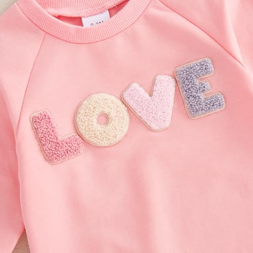 ZyHwShine Baby Girl Valentines Outfit Clothes LOVE Jumpsuit Romper 0 3 6 12 18 Months Baby Coming Home Clothes4