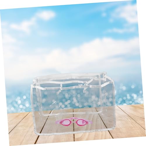 Large Beach Tote Bag Vinyl Organizer for Sundries Clothes for Women for Pool Outdoor Activities3