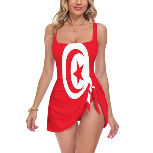Traje de baño de Túnez para mujer bañador elástico con cobertura completa