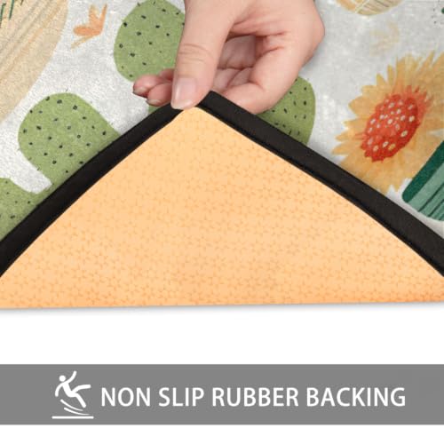 Tapis de cuisine cactus 99x51cm tapis de sol antidérapant et lavable - 6
