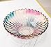 MAGCOLOR 12 inch Diameter Crystal Glass Colorful Fruit Bowl kitchen decor accessories
