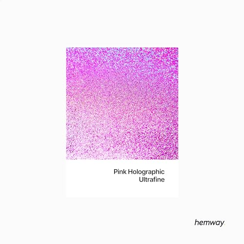 Eco Friendly Biodegradable Glitter, Pink Holographic, Ultrafine (1/128" 0.008" 0.2mm) - Image 2
