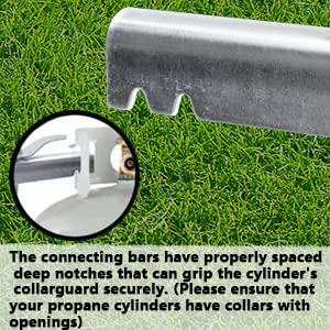 RV Dual Propane Tank Cylinder Rack