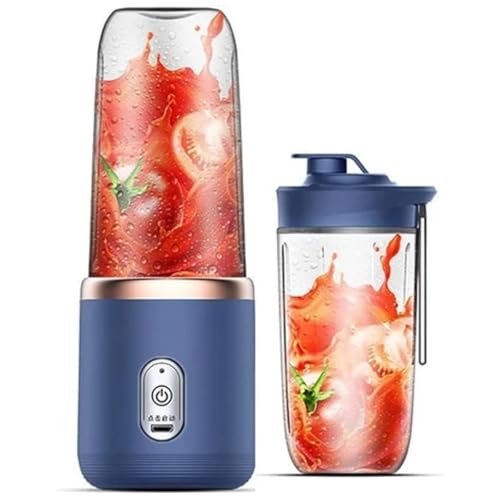 400ML Espremedor Elétrico Mini Liquidificador Portátil 6 Lâminas De Suco De Alimentos Misturador Lei