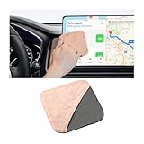 Ywdiml Car Screen Cleaner, Microfiber Cloth Vehicle Touchscreen Cleaning Wipes, Foldable Automotive Interior Cleaning Pad Accessory for Dashboard LCD Display, Universal for Truck SUV RV (Square/Pink)