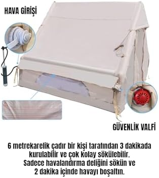 ROBO 6 Kişilik 4 Mevsim Şişme Kamp Çadırı - Görsel 6