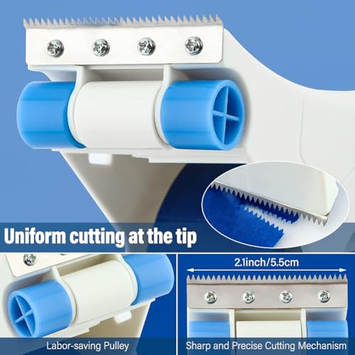 Image of Bibabala Paint Tape Dispenser, Portable Applicator for Painting Trim, Easy and Accurate Tape Application,Compact Design (Blue)