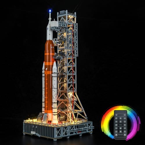 Hilighting Upgraded Led Light Kit for LEGO NASA Artemis Space Launch System Building Set, Remote Control Version Compatible with