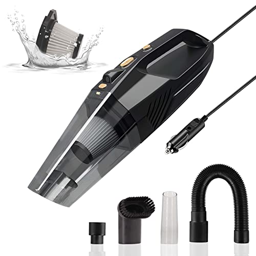 Car Vacuum Cleaner High Power,Yyton Portable Handheld Vacuum Cleaner Up To 8000Pa/120W/Dc12V,Vacuum Cleaner With Led Light And Mutiple Accessories For Car Interior Cleaning #TOP5