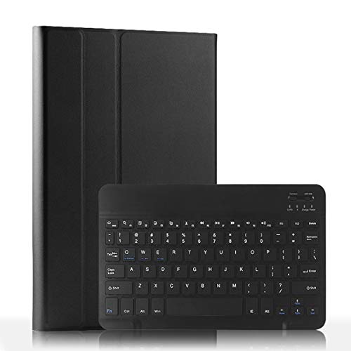 Custodia dal design ultra sottile che aggiunge la massima protezione con il minimo ingombro. Il supporto regolabile tiene saldamente il tablet in modalità orizzontale. Custodia in pelle PU resistente con interno morbido e antiscivolo rivestito in gomma. Il guscio in policarbonato di alta qualità blocca il tablet in posizione e assorbe cadute e urti