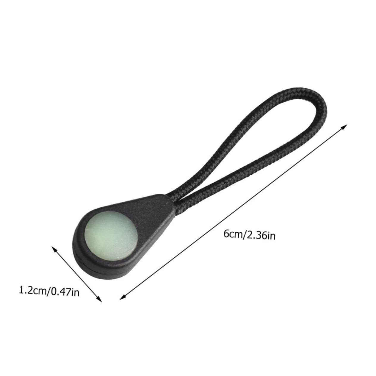 CIMAXIC 10pcs Glow-in-The-Dark Zipper Pulls Luminous Zipper Pull Tabs for Camping Hiking